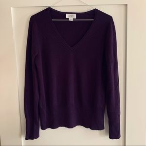 LOFT cashmere-blend V-neck sweater